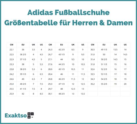 größen adidas länge innensohle fußballschuhe|adidas größen tabelle.